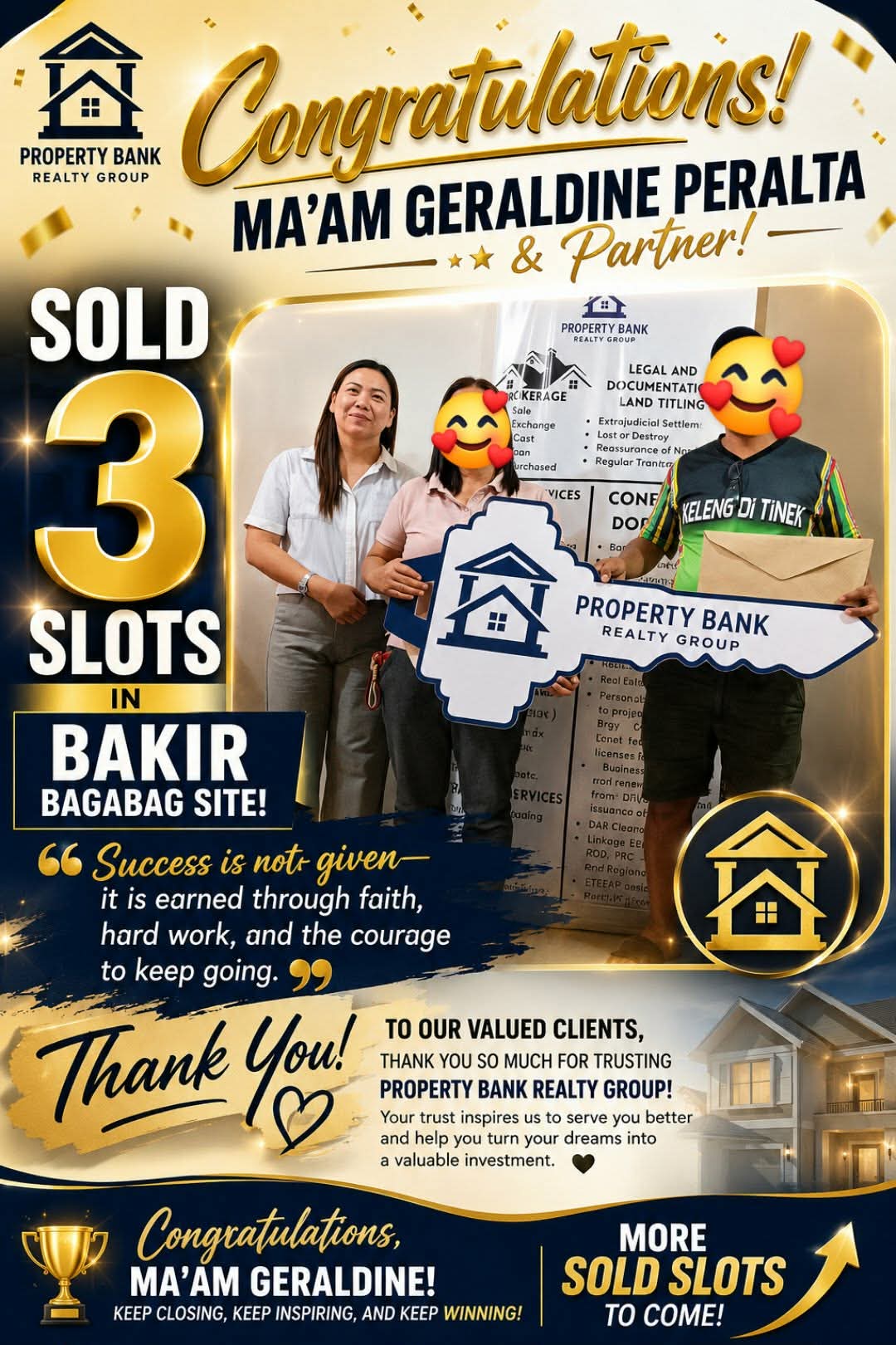 Property Bank Realty Group Property Specialist achievement