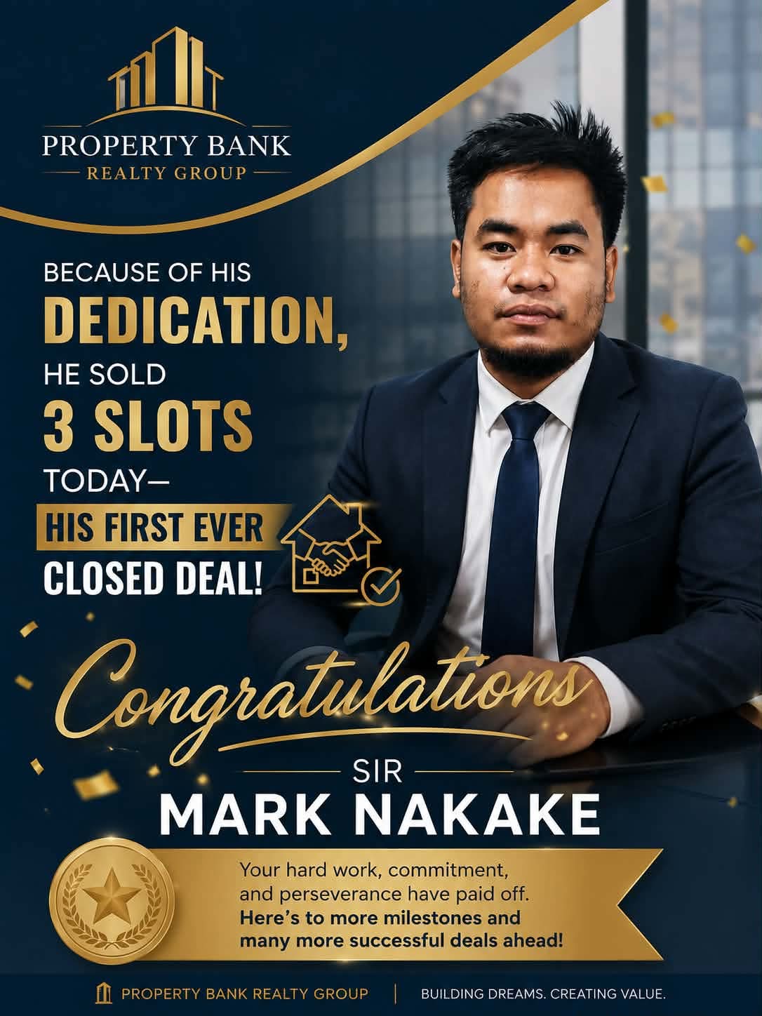 Property Bank Realty Group Property Specialist achievement